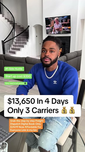 • Grab My Step by step Guide now to get started link is in my bio. I'm on a mission to educate everyone on this hidden gem that is rarely talked about! Freight dispatching is very lucrative and extremely low start up costs! Grab My Step by step dispatching guide today affordable for everyone to get started .! No certifications or education level is needed to get started as a dispatcher. You have to apply the hustle tho. It's not easy making 10K monthly but once you get your first carrier you wil