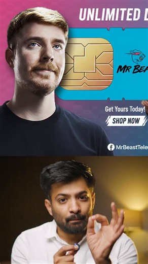 MrBeast isn’t building towers… he’s building leverage. By launching a SIM as an MVNO, he’s turning content community into a telecom business. Add Feastables discounts & exclusive access, and you’ve got a billion-dollar user magnet. #MrBeast #creatoreconomy #TelecomBusiness #StartupStrategy #BusinessModel | Tan Man Dhan