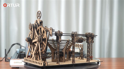 1.7K views · 22 reactions | Grumble Grumble Grumble~  Watch How We Built This Awesome Marble Run Machine! ⚙️ See the intricate design and cutting in action.  Watch marbles race through twists, turns, and jumps.  Simple and fun to make – let's create one! Get more inspiration: https://bit.ly/3syqqAa #Ortur #giftforkid #DIY #CreativeProjects #MarbleMachine #FamilyFun #LaserCut | Ortur | Facebook