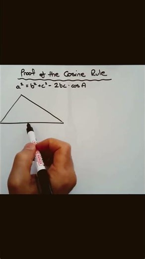 Preview on how to prove the cosine rule formula (watch related video for full explanation!)