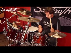 Sawtooth Command Series 7 Piece 22 Inch Bass Kit Drum Set Demo with Ronnie Ciago