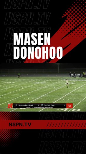Down goes the state’s sixth-ranked team! This ball from Gerding to Donohoo won the game for the Panthers! Oct 14, 2025: Mounds Park Academy vs St. Croix Prep Boys Soccer #MSHSL Mounds Park Academy | NSPN - Minnesota