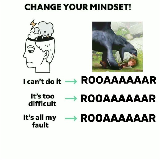Change your mindset, with Toothless !