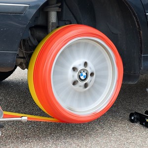 Rolling Duct Tape On A Car Wheel To explore crafts supplies, please check out: https://amzn.to/3qRQSUA | Science, Tech and Universe