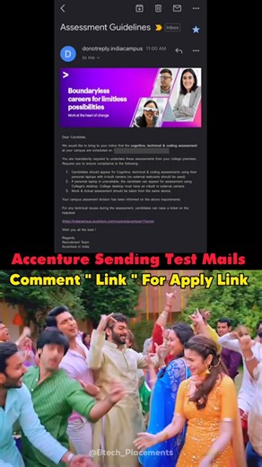 Btech Placements | 𝐶𝑜𝑚𝑚𝑒𝑛𝑡 " 𝗟𝗶𝗻𝗸 " 𝑖𝑓 𝑖𝑛𝑡𝑟𝑒𝑠𝑡𝑒𝑑 Accenture Hiring 🚀 Role : Packaged App Development Associate Eligibility: B.E/B.Tech/M.E/MTech or MCA or... | Instagram