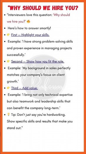 Why Should We Hire You? | Best Interview Answer Tips (Stand Out in 2025)