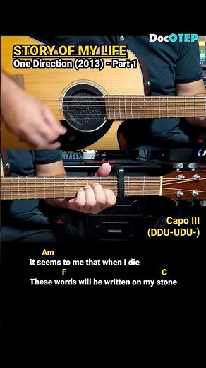 Story of My Life - One Direction (2013) Easy Guitar Chords Tutorial with Lyrics Part 1 SHORTS REELS