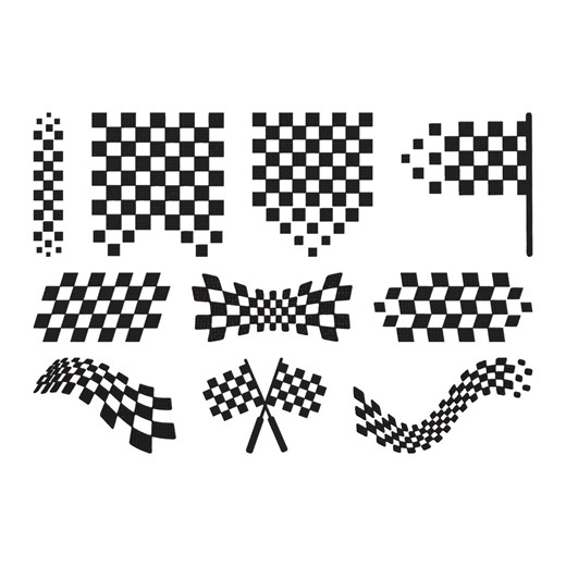 Checkered Flag Embroidery Design, Racing Pattern Stitch Flag Machine Embroidery File, 10 Design, 9 Size, Instant Download - Etsy
