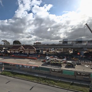 708 reactions · 119 shares | Check out the view from our timelapse cameras in Coburg and Brunswick  More than half of the Victorian made concrete beams are now in place on the Bell to Moreland project as we remove four level crossings and build 2.5 kilometres of elevated rail and open space. Keep following for updates during construction.  | Level Crossing Removal Project | Facebook