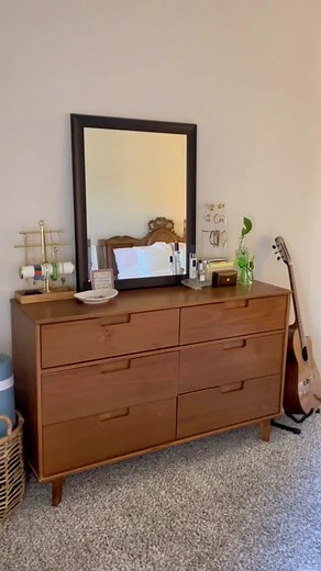 if anyone has successfully used air dry clay please let me know 👀 but lowkey I’m glad it didn’t work because I LOVE THIS DIY MIRROR UPCYCLE a fun way to upcycle and reuse fabric scraps to create a one of a kind fabric scrap twine mirror #diy #diyhomedecor #upcycleddecor #fabrictwine