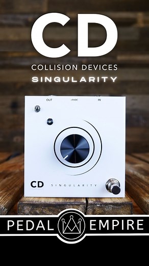 Oh this was fun! We put the new @collisiondevices SINGULARITY through its paces and it sounded amazing! Watch the full demo on our YouTube channel! Some serious fuzz and sustain can be had! Fun, cool lookin and sounds great! #pedalempire #brisbane #collisiondevices | Pedal Empire