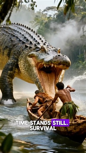 Life 92 Million Years Ago | Attack on the Ancient River Hunter #shorts #CrocodileAttack #EpicScenes