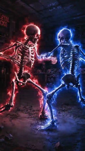 RED vs BLUE Skeleton Fight ⚡ Endless Combat Loop (Cinematic Anime Battle)