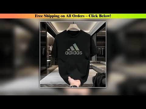 Kaos Distro Pria Kaos katun 100% Adldas Bahan Cotton Combed 24s T-Shirt Olahraga & Casual Street