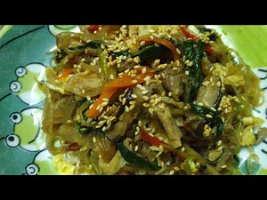 HOW TO COOK JAPCHAE IN EASY WAY (KOREAN GLASS NOODLES)"PINOY TASTE"