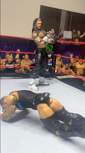 Posing My Custom WM41 Roman Reigns Figure! #wwe #wrestling #viral #shorts #romanreigns #wrestlemania