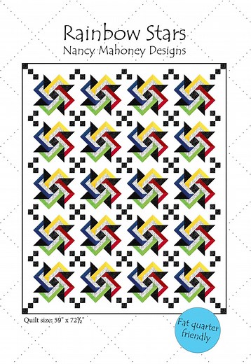 Rainbow Stars Quilt Pattern (PDF Digital Download) - Etsy