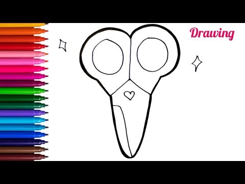 Scissors Drawing | How To Draw a Scissors Easy | Drawings For Kids