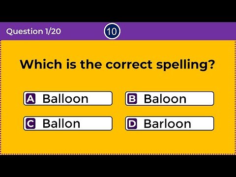 CAN YOU FIND THE CORRECT SPELLING? 99% CANNOT! Commonly Misspelled Words - 1