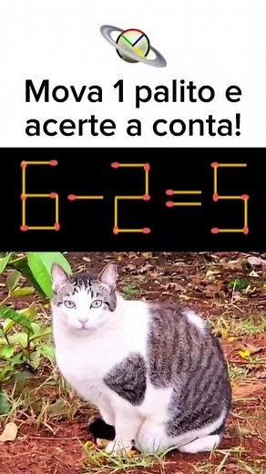 Desafio de raciocínio lógico com palito