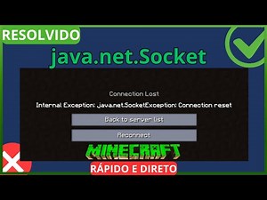 Resolvido - Minecraft Internal Exception Java.Net.Socketexception Connection Reset