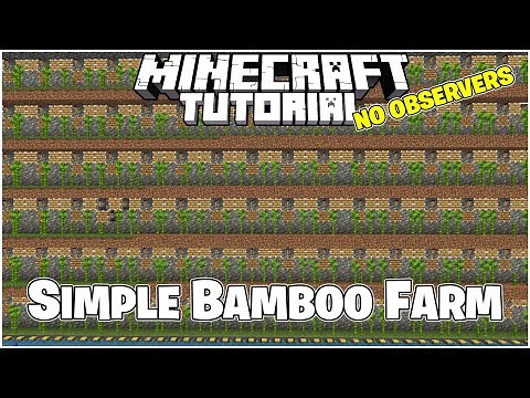 SIMPLE Bamboo Farm Minecraft Bedrock 1.21 Tutorial