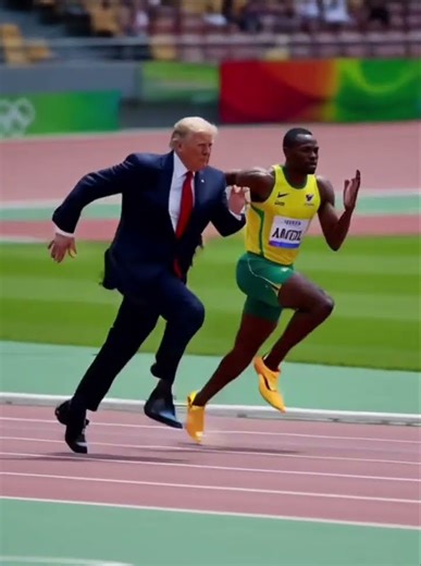 Trump in 100m Dash @ Olympics