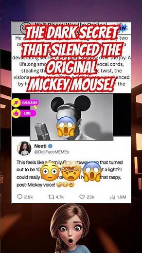 Why the Original Mickey Mouse Voice Suddenly VANISHED! 🤯 #memes #viral #disney
