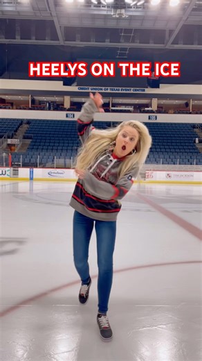 Heelys on the ice rink #heelys #hockey #figureskating #hockeylife #sportsbroadcasting #sportsnews