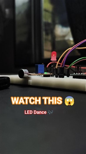 LED DANCES WITH MUSIC 😱🎵🌈 Arduino Nano Magic 🔥 #arduino #music #led
