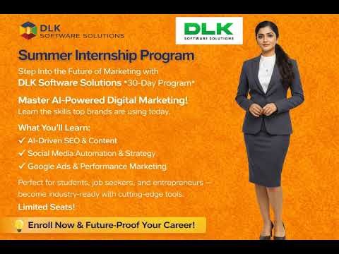 💻 Build Real Projects in 30 Days | DLK Software Solutions Internship