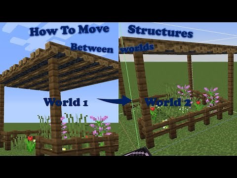 HOW TO MOVE STRUCTURES BETWEEN WORLDS IN MINECRAFT 1.16.3 - Minecraft Tutorial