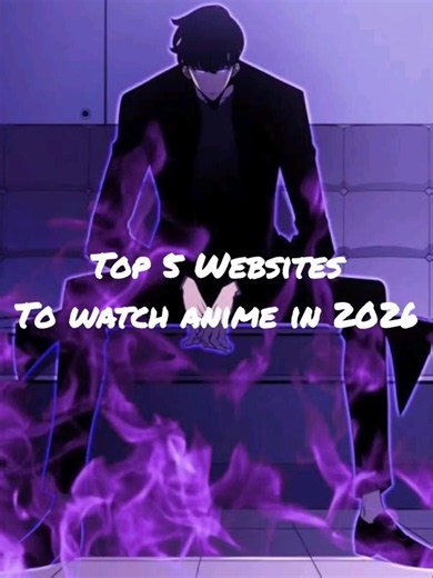 Top 5 best websites to watch anime in 2026 🔥🔥🔥 #anime #website #bestwebsite