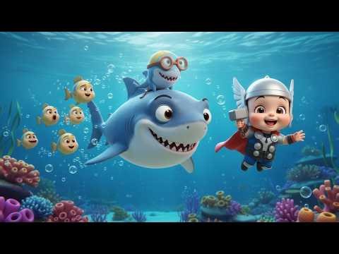 🎵 Silly Shark Chase Adventure | kids nursery rhymes | Baby Song, Fun Shark Cartoon 🦈