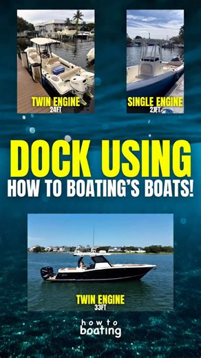 3.7K views · 24 reactions | DOCK USING How To Boating’s BOATS! Are you stressed about docking? Do you know how to dock a boat? How To Boating will help relieve that stress so you can enjoy your time on the water, DM us for more info on private boating instruction ‍✈️ howtoboating.com #howtoboating #howto #boating #boat #yacht #docking #boats #docks | How to boating | Facebook
