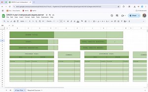 4 Year Undergraduate Degree Planner - GREEN - Etsy