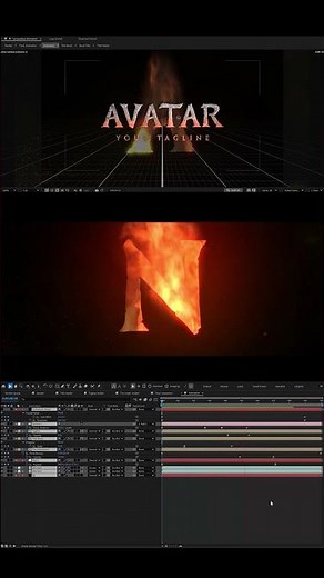 Avatar Title animation (2025) - After effects Shorts #aftereffectstutorial