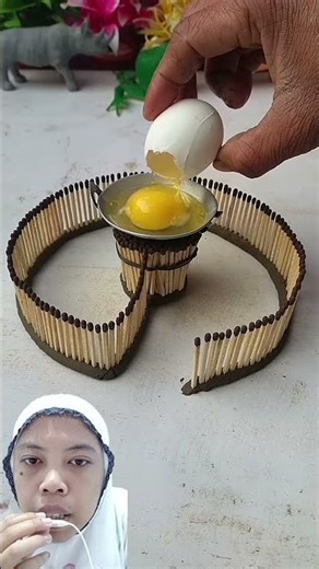 masak telur pakai wajan mini⁉️😱 #funny #experiment #shorts