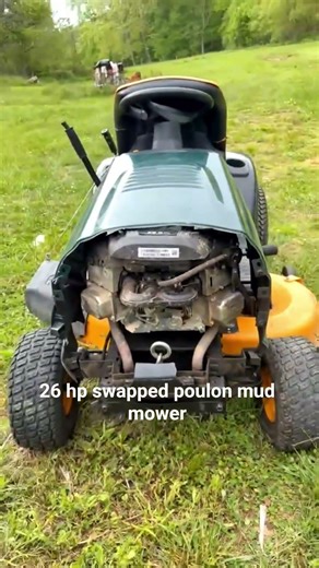 its a poulon with a craftsman hood covering a john deere 26hp motor #mudmowers #mud #4x4 #offroad