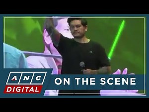 LOOK: Mayor Baste Duterte addresses Davao crowd as they mark ex-president Duterte's 80th birthday