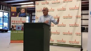 AT&T’s VP of external Affairs, Michael Walker, presented Feeding the Gulf Coast and the Gulf Coast Veterans’ Association Health Care System with checks to support their work to fight food insecurity. It was the official launch of their Believe Mississippi initiative. | City of Gulfport - Mayor's Office | Facebook