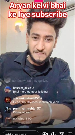Aryan Kelvi Live Video | Fans Ka Favorite ❤️