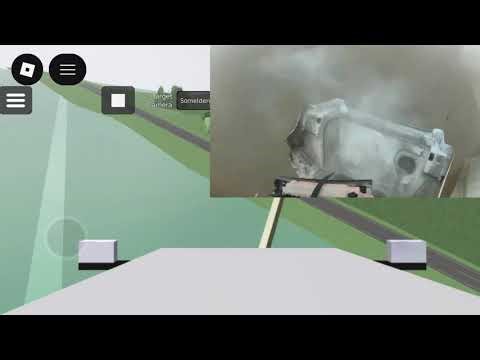 Truck starts hanging on bridge real life versus Roblox