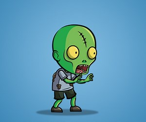 ArtStation - Scar Forehead Zombie 2D Character Sprite | Game Assets