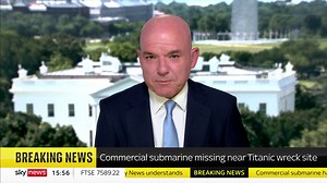 65K views · 478 reactions | A commercial submarine has gone missing near the site of wreck of the Titanic. It is not clear how many people, if any, were on board at the time. Sky's James Matthews has the details on what we know so far Latest: https://trib.al/BO7irSz  Sky 501, Virgin 602 | Sky News | Facebook