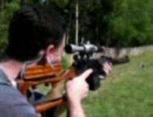 VSS消音狙撃銃の実射