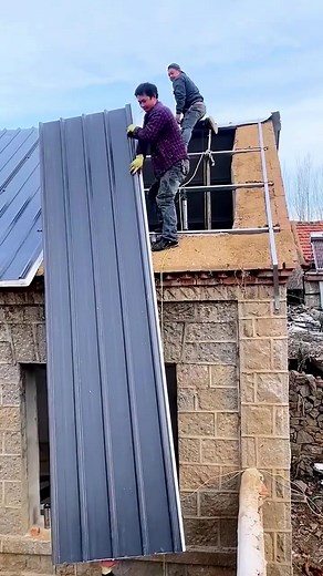 5K views · 33 reactions | Foam warm color steel tile roof installation #reels #shorts | Fit Fail Stories | Facebook