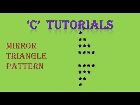 C Programming Tutorial 28.2 Mirror Triangle Pattern