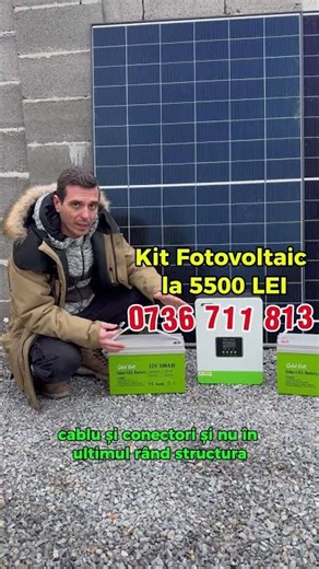 Vrei un sistem fotovoltaic complet la 5500 LEI?
