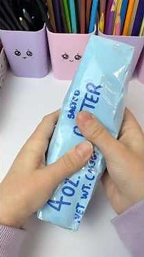DIY Manteiga de Paper Squishy Azul #buttersquishy #squishy #diy